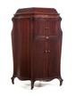 A Victor Victrola Model VV-XVII Mahogany Upright Phonograph Record Player