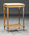 A Louis XVI-style giltwood side table, late 19th century