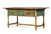 A pine pin-top table with two drawers, American, late 18th or early 19th century