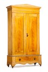 An American grain-painted wardrobe, second half of the 19th century, poplar