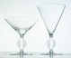 SET OF LALIQUE CLEAR CRYSTAL COCKTAIL GLASSES