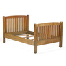 An L. & J.G. Stickley 3/4 bedframe, Fayetteville, New York, circa 1907-12