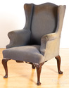 A George II mahogany easy chair, circa 1750