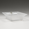 Lalique Square Bowl, Roses, French, 20th century